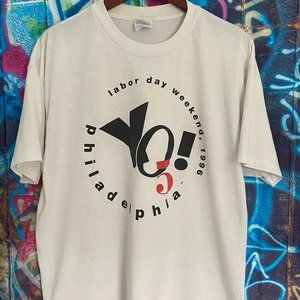 VTG 90's | Labor Day Weekend Philadelphia YO!  5  | T Shirt Made in USA XL